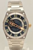 A 'BALLAST' WRISTWATCH, limited edition 'Pampanito' 155/400, automatic movement round blue dial,