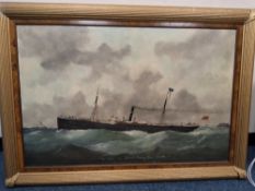 SCHOOL OF LE HAVRE (FRENCH, EARLY 20TH CENTURY) PORTRAIT OF THE MERCHANT SHIP 