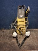 A KARCHER K2.950 PRESSURE WASHER with lance, two nozzles and two car brushes (PAT pass and working)