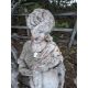 A WEATHERED CONCRETE FEMALE GARDEN STATUE, height 138cm Condition Report:appears in good - Image 2 of 4