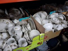 SIX BOXES AND LOOSE OF GENERAL HOUSEHOLD ITEMS to include two boxes containing a large Royal Doulton