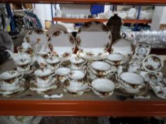 A DINNER SERVICE OF 'OLD COUNTRY ROSE' BY ROYAL ALBERT comprising six dinner plates, six luncheon