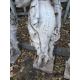 A WEATHERED CONCRETE FEMALE GARDEN STATUE, height 138cm Condition Report:appears in good - Image 3 of 4