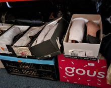SEVEN BOXES AND LOOSE MENS CLOTHING AND ACCESSORIES, approximatly one hundred item, to include