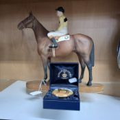 A BESWICK ARKLE FIGURE, with Pat Taaffe Up, no 2084, from the Connoisseur Horses series, the horse