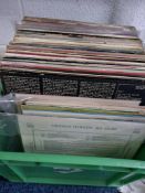 A BOX OF JAZZ RECORDS, to include approximately fifty LPs by artists to include Count Basie, Ben