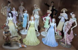 A GROUP OF FIGURES, comprising Royal Doulton 'The Gemstones Collection': April Diamond HN4973,