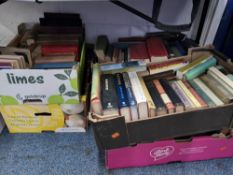 SIX BOXES OF BOOKS, mainly vintage and some antiquarian titles, subjects to include history,