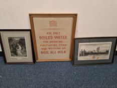 A GROUP OF PRINTS AND POSTERS to include a limited edition print 'Brown Boats' by Bryan Mawer No.