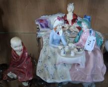 THREE ROYAL DOULTON FIGURES, comprising Afternoon Tea HN1747, Belle O'The Ball HN1997 and This