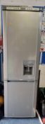 A SAMSUNG RL39WBNS FRIDGE FREEZER with water dispenser (PAT passed and working at 5 and -18 degrees)