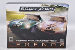 A BOXED SCALEXTRIC LEGENDS GOODWOOD INTERNATIONAL SUSSEX TROPHY SET, to include a racing number 48