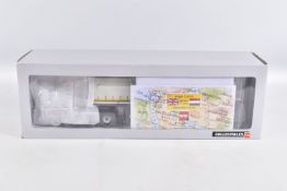 A BOXED 1:50 SCALE WSI COLLECTIBLES T. ANDERSSON TRADING SCANIA 1 6X2 TAG AXLE AND CLASSIC TILT