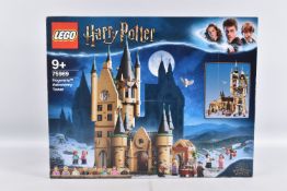 A BOXED SEALED HOGWARTS ASTRONOMY TOWER LEGO SET, ref 75969, set is sealed in original packaging and