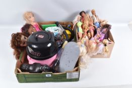 A QUANTITY OF ASSORTED MODERN DOLLS & TOYS ETC., dolls to include assorted Mattel Barbie including a