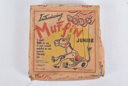 A BOXED MOKO MUFFIN THE MULE JUNIOR DIECAST PUPPET, appears largely complete and in fairly good