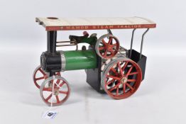 A BOXED MAMOD LIVE STEAM TRACTION ENGINE No.TE1A, not tested, looks to have been fired up and run