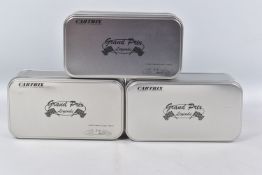 THREE CARTRIX GRAND PRIX LEGENDS SLOT CAR MODEL VEHICLES, 1948 / 1952 Talbot Lago F1 Preserie ABS