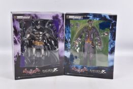 TWO SEALED BOXED PLAY ARTS SQUARE ENIX BATMAN ARKHAM ASYLUM ACTION FIGURES, to include no. 2 the