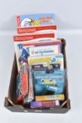 A SELECTION OF PEYO SMURFS RELATED VIDEO GAMES AND MINI CONSOLES, to include a sealed 2000