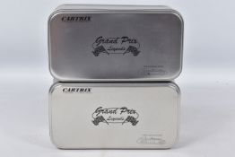 TWO CARTRIX GRAND PRIX LEGENDS SLOT CAR MODEL VEHICLES, 1956 Lancia-Ferrari D50 Special Edition of