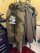 FOUR VARIOUS HUNTING AND OUTDOOR PERSUIT JACKETS, to include Stormkloth size large 50/52, Deerhunter