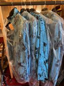 FIVE NEW HUNTING JACKETS MADE BY RIDGELINE CLOTHING, all the jackets are buffalo blue and are
