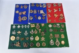 COLLECTION OF BRITISH MILITARY CAP BADGES, SHOULDER TITLES AND COLLAR BADGES, to include The West