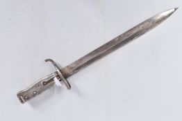 A WWI ERA GERMAN ERSATZ BAYONET, this was produced to be used with the Gewehr and Mauser rifles, the
