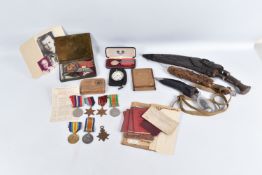 A VERY INTERESTING WORLD WAR TWO BURMA STAR CHINDITS MEDAL GROUP, along with his fathers WWI medal
