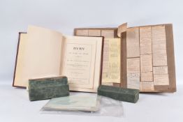 A BOX OF STEREOSCOPIC IMAGES, TWO SCRAPBOOKS AND LETTERS RELATING TO THE GREEN HOWARDS MUSEUM, there