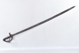 AN 1821 PATTERN ROYAL ARTILIARY SWORD WITHOUT ITS SCABBARD, this has a three bar knuckle guard and a