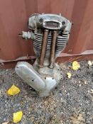 A VINTAGE NORTON ES MOTORCYCLE ENGINE with No. 93146-4 stamped on the case with 79x100 stamped