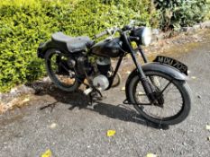 A 1950's FRANCIS-BARNETT FALCON MOTORCYCLE IDEAL FOR RESTORATION, with a Villiers 200cc single-