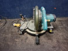 A MAKITA MLS100 110V COMPOUND MITRE SAW with a 12in blade (UNTESTED due to voltage)