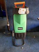 A POWERBASE FD2402 GARDEN SHREDDER with push stick (PAT passed and working)