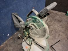 A PARKSIDE PKS1500 A1 COMPOUND MITRE SAW with a bag of accessories (PAT passed and working)