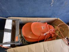 A FLYMO EASI-GLIDE 300 LAWN MOWER with its original box (PAT passed and working)