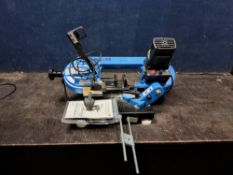 A PORTABLE METAL CUTTING BANDSAW, no maker's name apparent, but model number states BS-85, with a