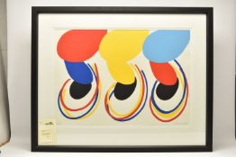 SIR TERRY FROST (BRITISH 1915-2003) 'SUSPENDED FORMS RED, YELLOW AND BLUE (KEMP 89)', an artist