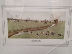 THE MEYNELL HUNT: AWAY FROM ASH GORSE, SUTTON, a Cecil Aldin print published by Felix Rosenstiel's