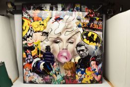 AUGUSTE (FRANCE 1977) 'MARILYN IS POP', portraits of Marilyn Monroe and Steve McQueen surrounded