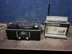TEAC RECORD PLAYER AND ZENITH RADIO comprising an LP-R500 modern music centre and a Trans-Oceanic