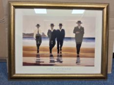 JACK VETTRIANO 'THE BILLY BOYS' FRAMED PRINT, published by The Portland gallery, approximate size