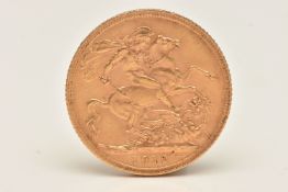 A GEORGE V FULL GOLD SOVEREIGN, dated 1912, approximate diameter 22.0mm, approximate gross weight