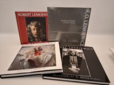 FOUR ROBERT LENKIEWICZ THEMED BOOKS, comprising 'Robert Lenkiewicz Paintings and Projects',