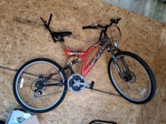 A PROBIKE RECOIL MOUNTAIN BIKE with dual suspension, 21-speed Shimano gears and an 18in frame
