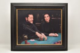 VINCENT KAMP (BRITISH CONTEMPORARY) 'ANTOINE'S LAST MOVE', a signed limited edition print of figures