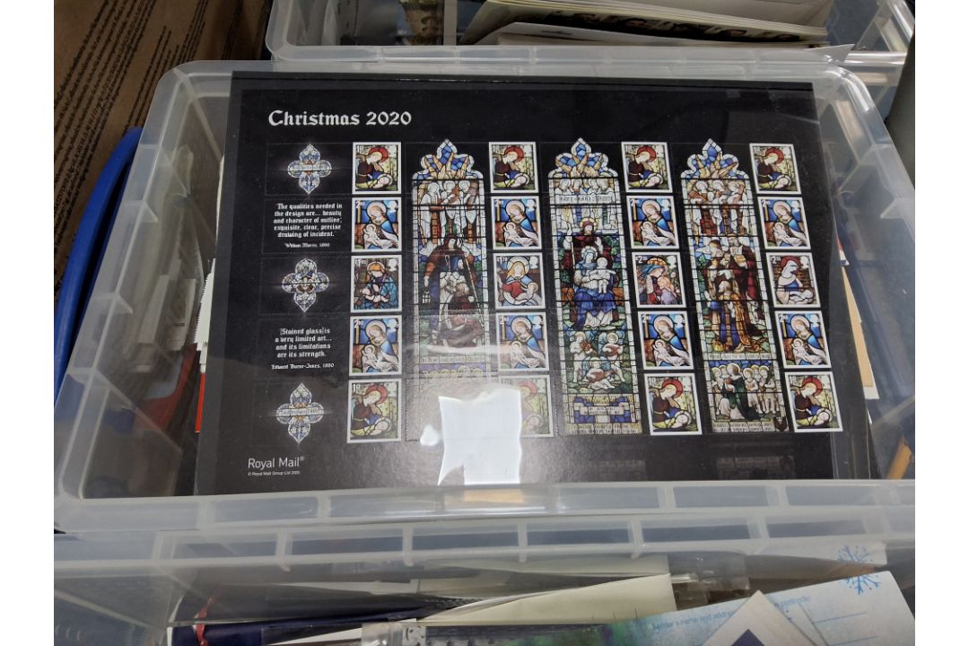 10 BOXES OF STAMPS BEING GB FROM 1960S TO EARLY 2020S. We note fdcs ...