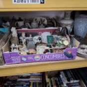 SIX BOXES AND LOOSE MIXED CERAMICS AND GLASSWARE to include a box of white Chodziez dinner and